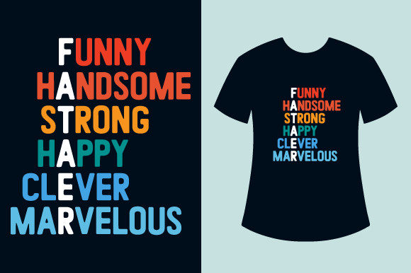 Fathers Day Tshirt Design for Modern Print Templates