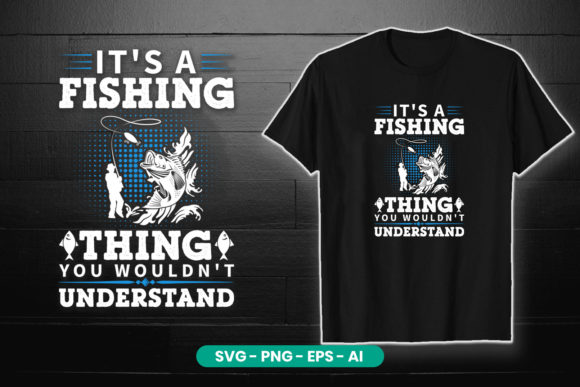 Funny Fishing T-Shirt Design Vector