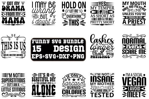 Funny SVG Bundle 15 Design: A Graphic Asset for Playful Web Content