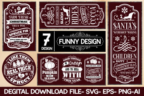 Funny Svg Bundle Farmhouse Design Graphics for Crafts