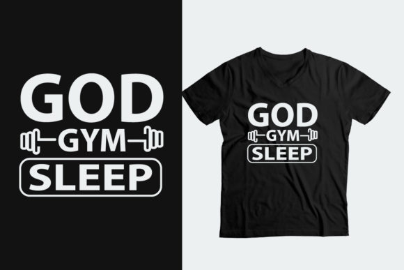 Good Gym Sleep -funny T-shirt Graphics for Print Templates