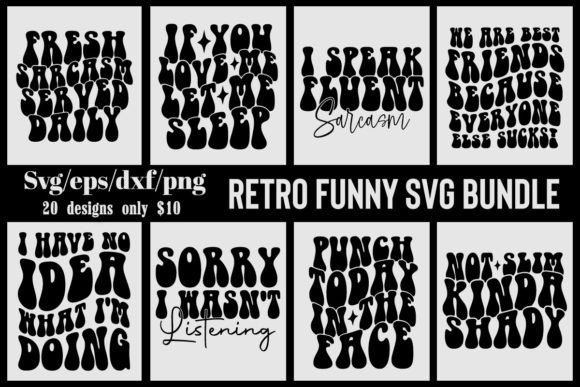 Retro Funny Svg Bundle Vol 2: A Crafters’ Graphic Design Asset