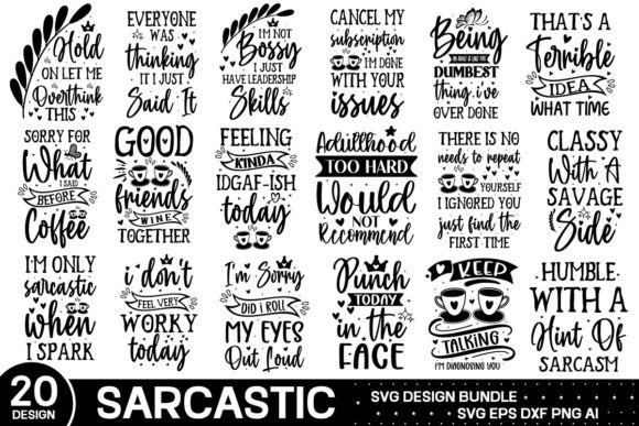 Sarcastic Svg Bundle for Crafts and Graphics
