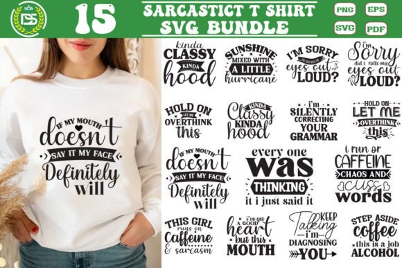 Sarcastic SVG Bundle for Crafts and Graphics