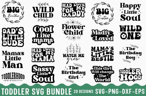 Toddler Svg Bundle for Creative Publishers